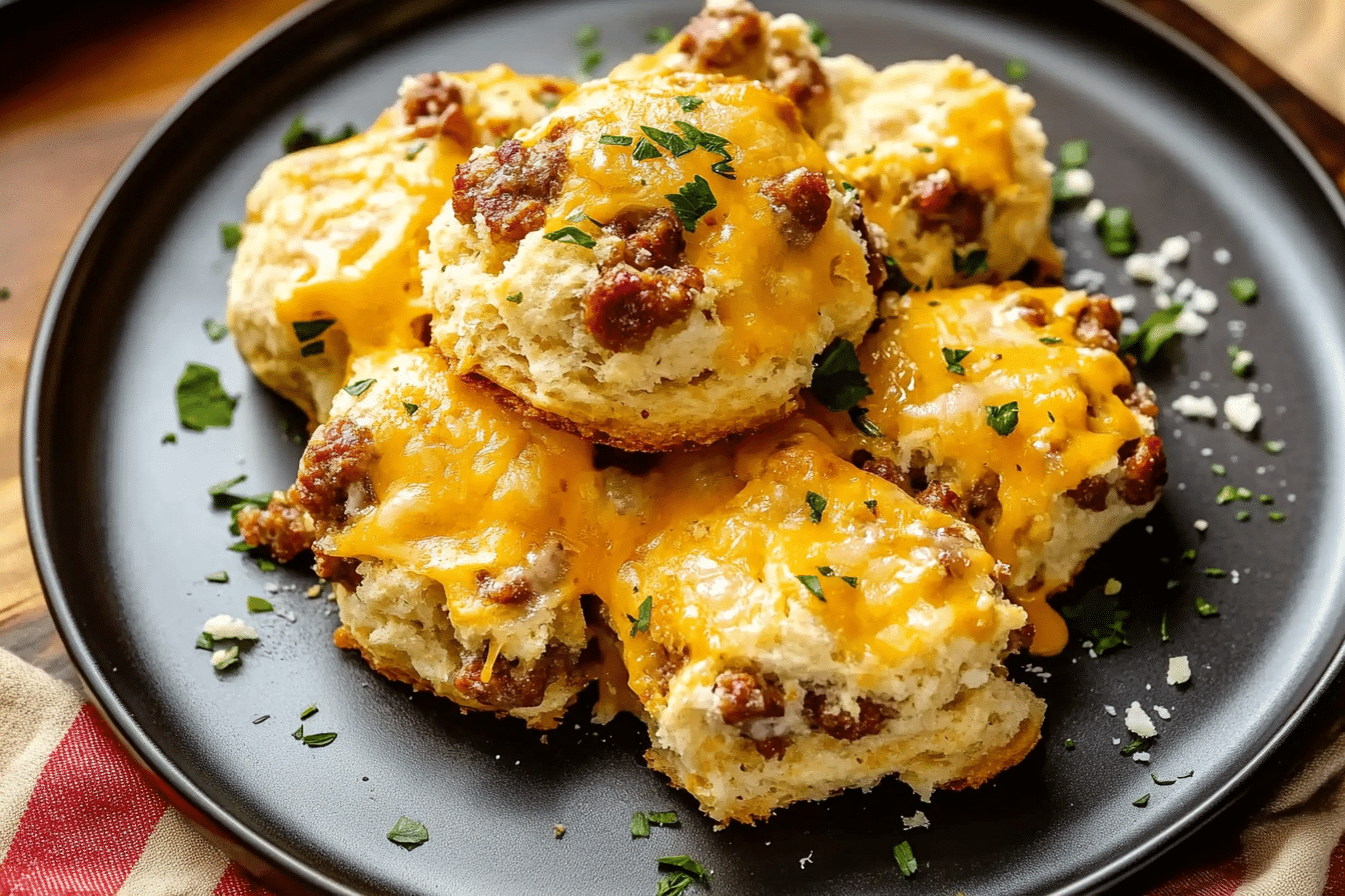 Cheesy Sausage Biscuits
