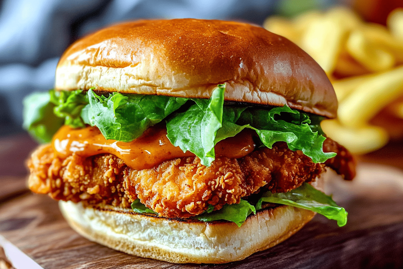 Spicy Crispy Chicken Burger