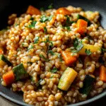 Pearl Barley Vegetable Risotto