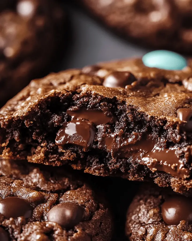Double Chocolate Easter Cookies