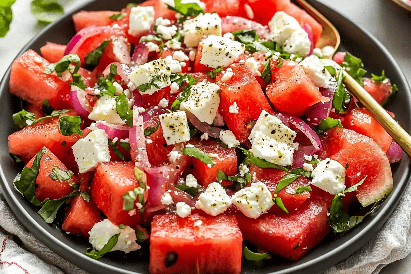 Feta Watermelon Salad
