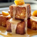 Peach Cobbler French Toast Bites