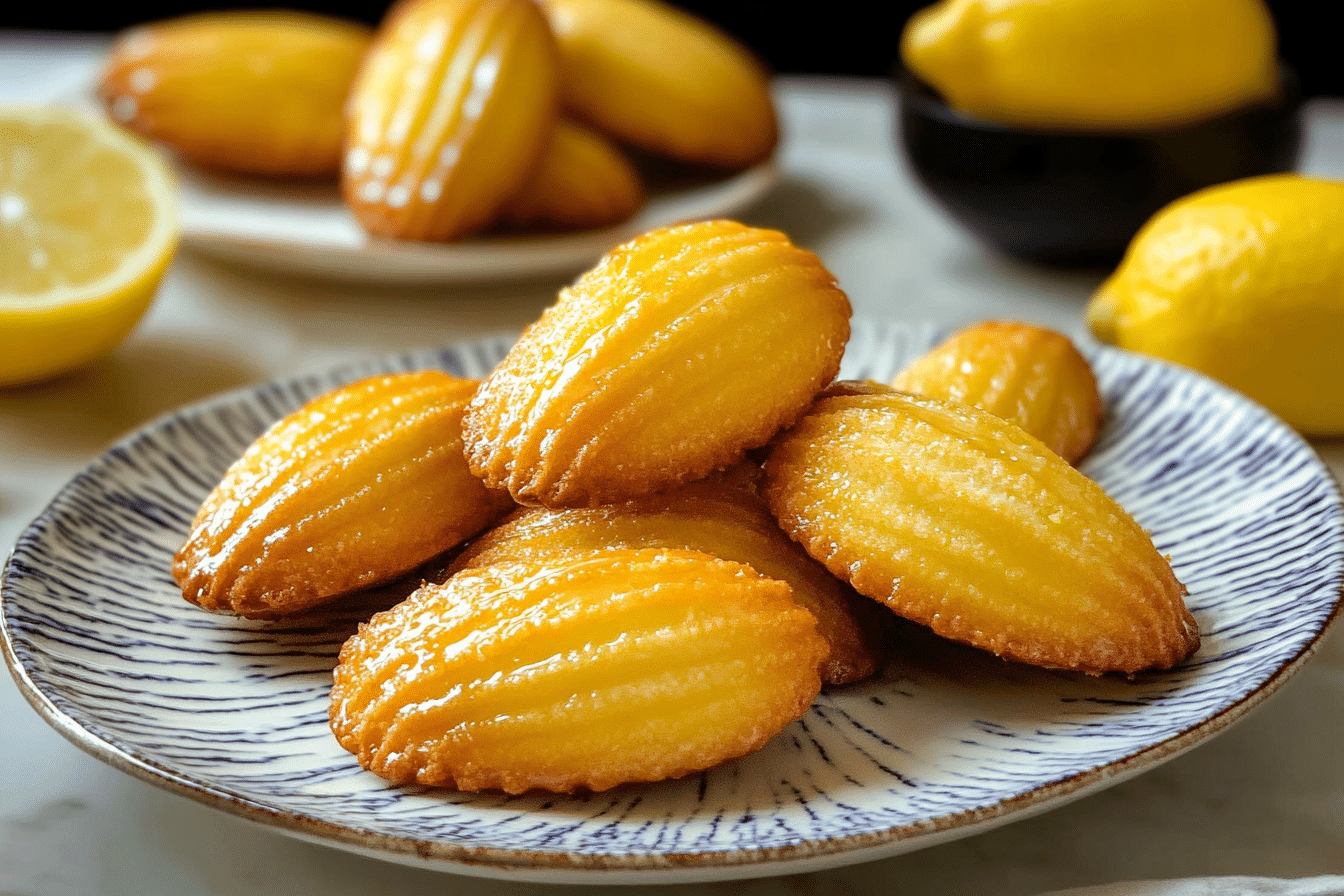 Glazed Lemon Madeleines