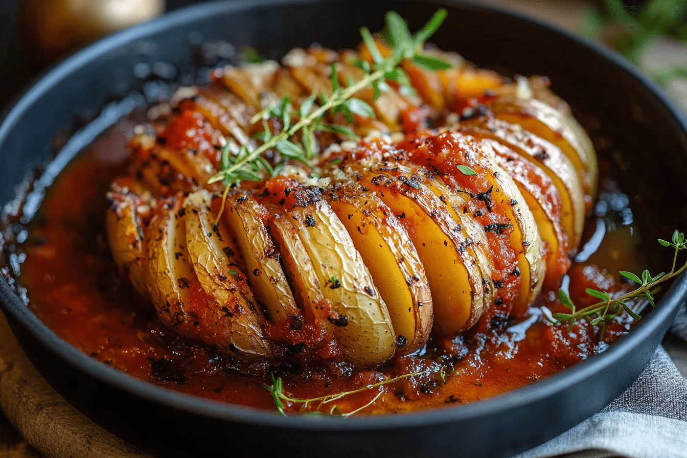 Hasselback Potato Pot