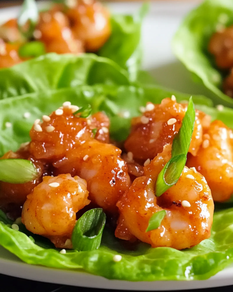 Bang Bang Shrimp Lettuce Wraps