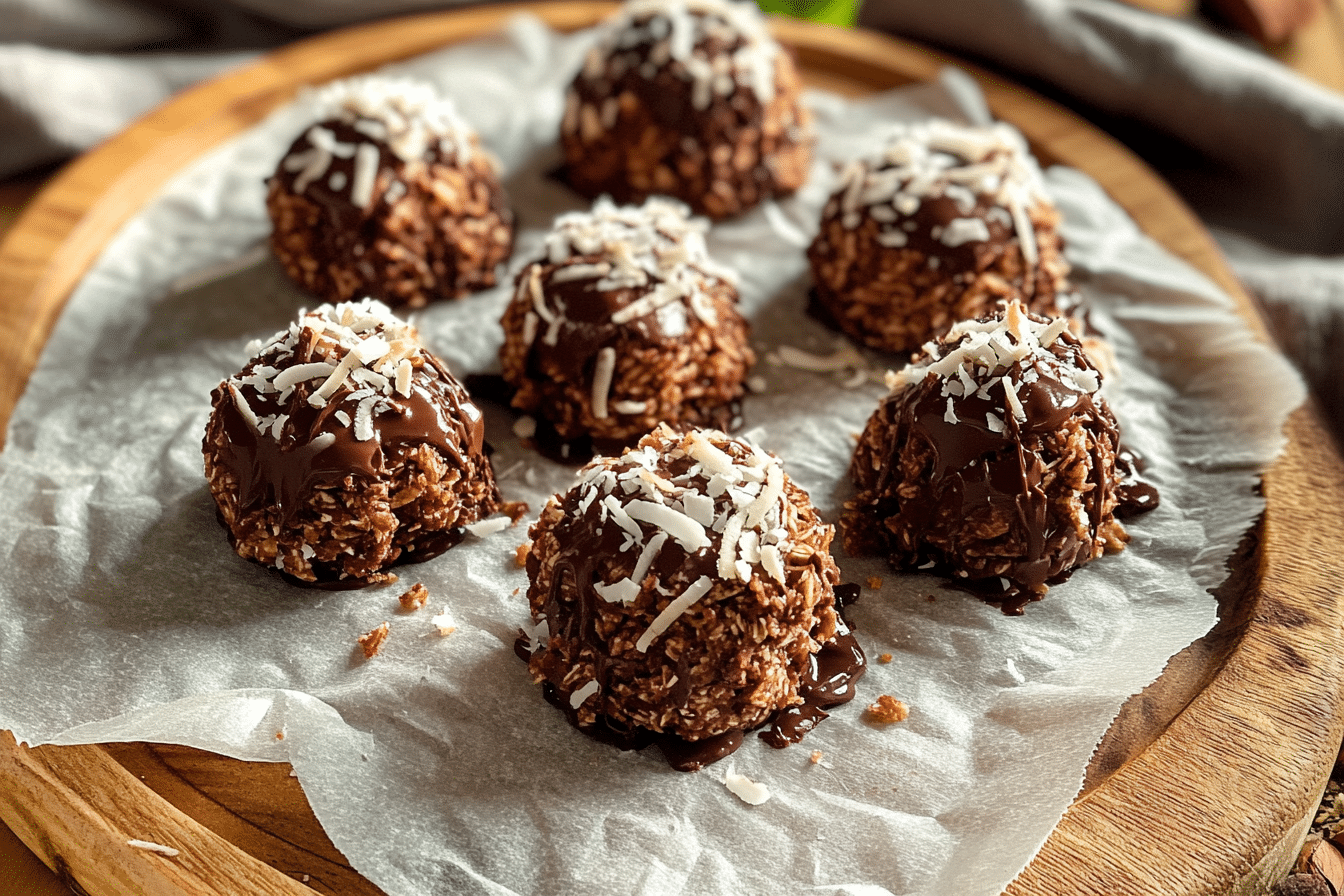 Easy Chocolate Coconut Haystacks