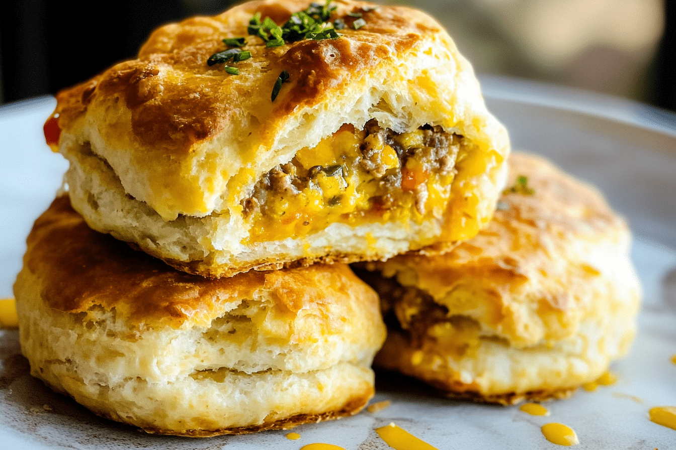 Stuffed Breakfast Biscuits