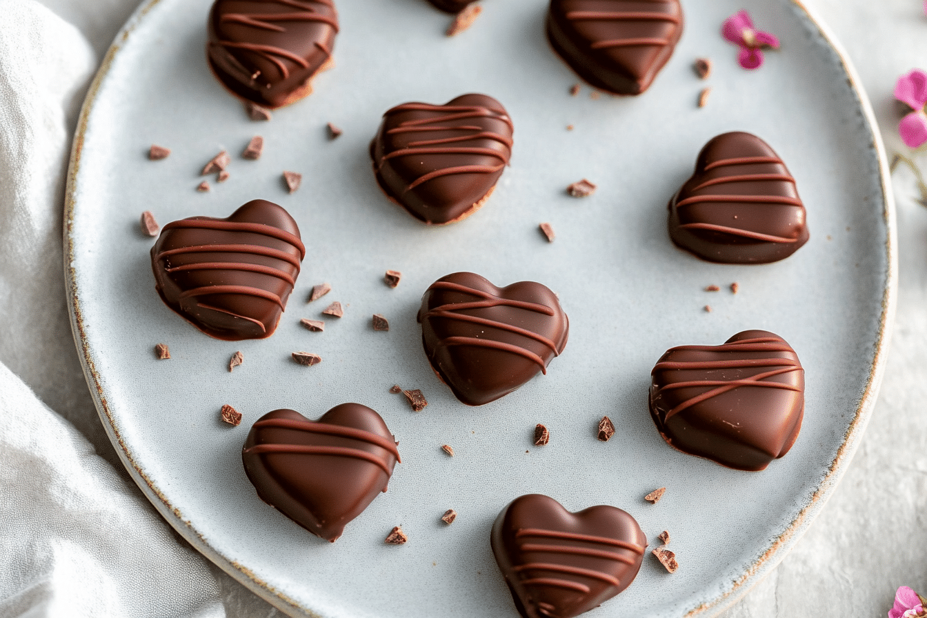 Chocolate Covered SunButter Hearts