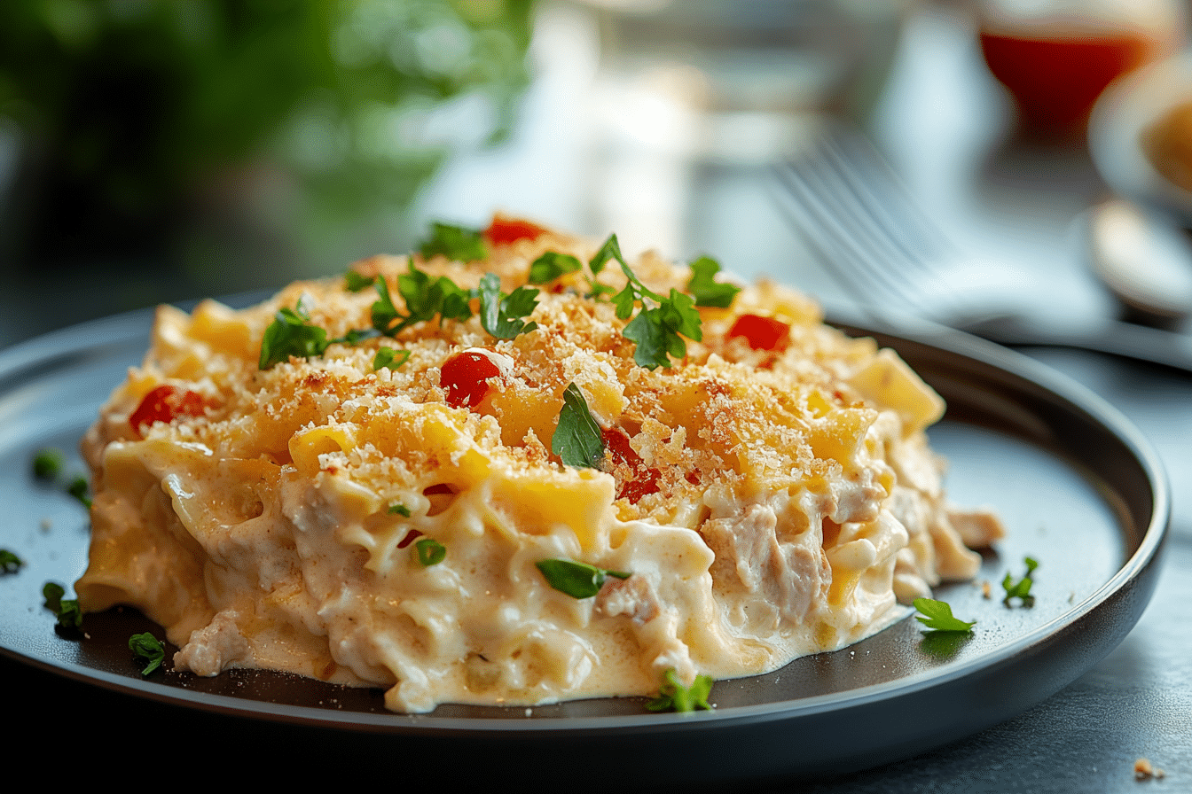 Cheesy Tuna Noodle Casserole