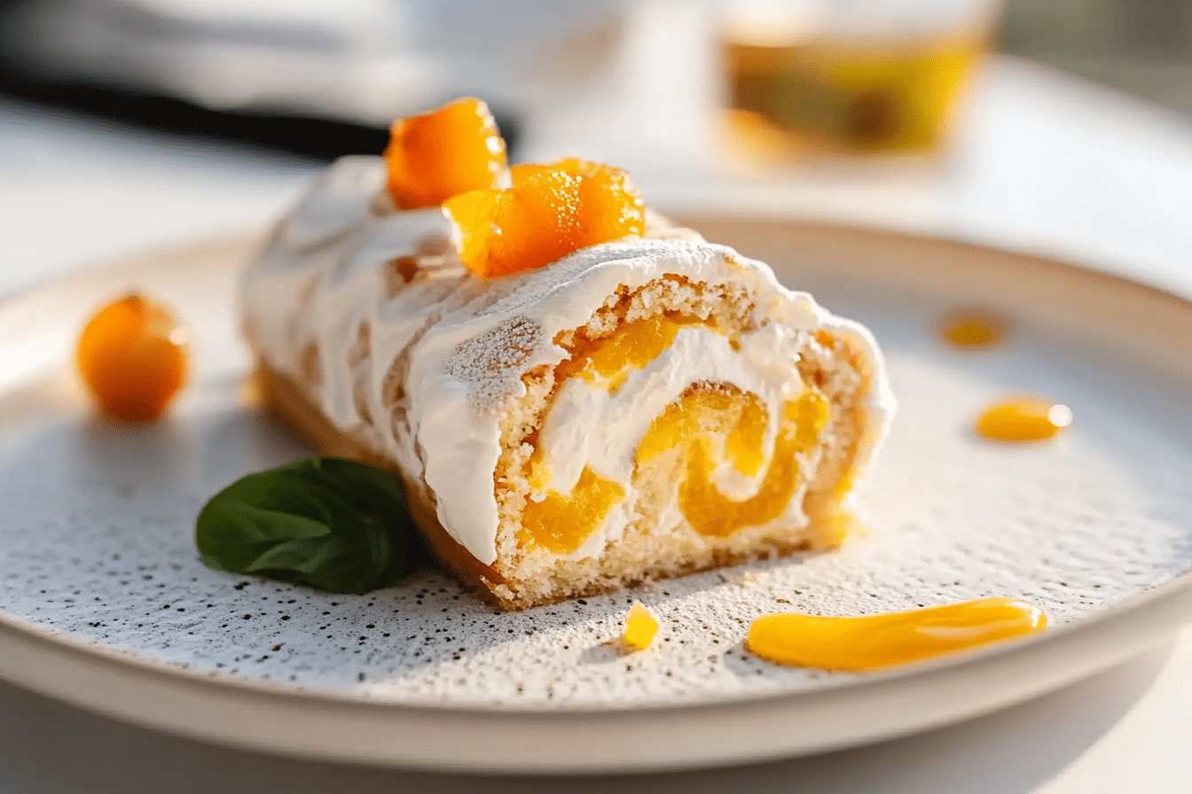 Meringue Roulade Cake