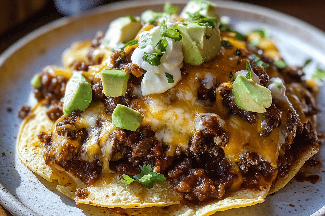 Easy Cheesy Beef Nachos