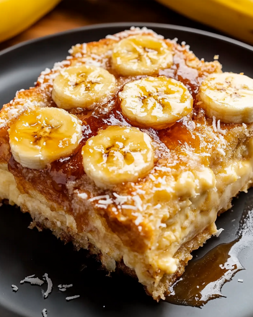 Banana Cheesecake French Toast Casserole