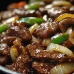 Sizzling Chinese Pepper Steak with Onions