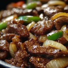 Sizzling Chinese Pepper Steak with Onions-image