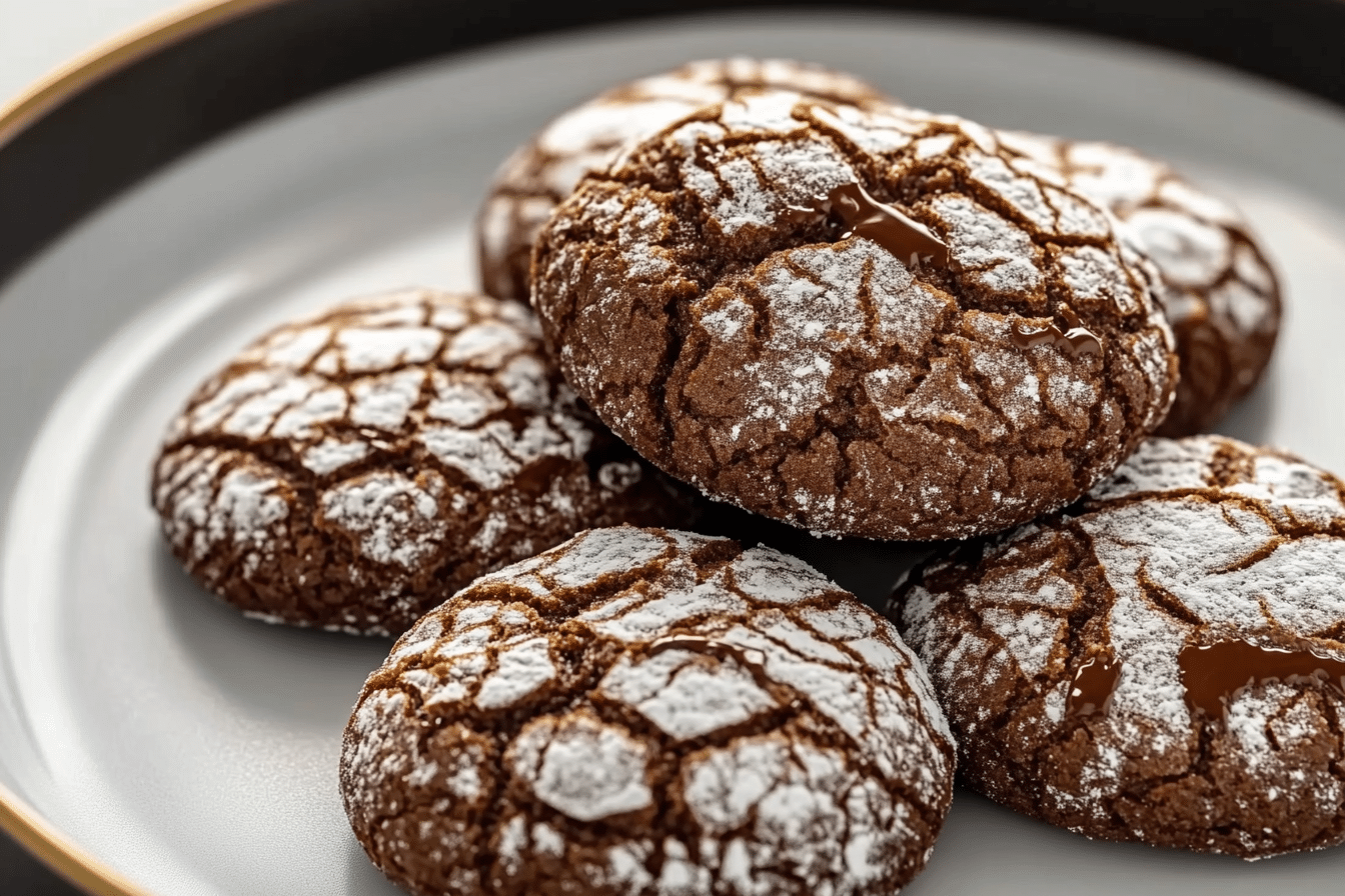 Easy Chocolate Crinkle Cookies