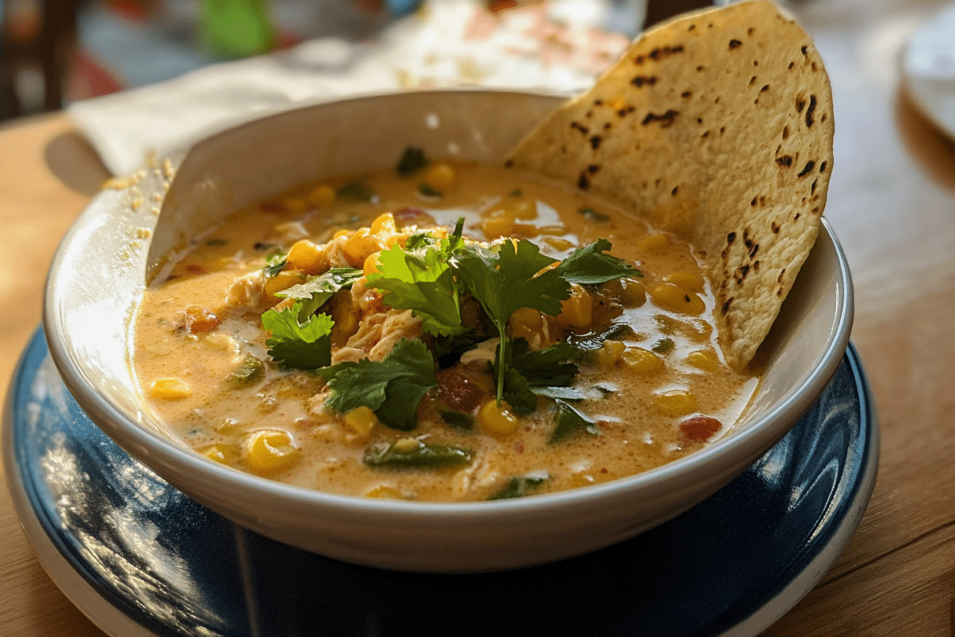 Mexican Street Corn and Chicken Chowder