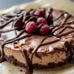 Lighter Chocolate Cottage Cheese Cheesecake