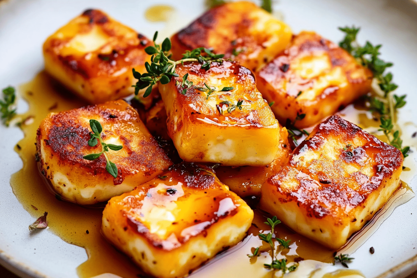 Golden Honey-Thyme Halloumi