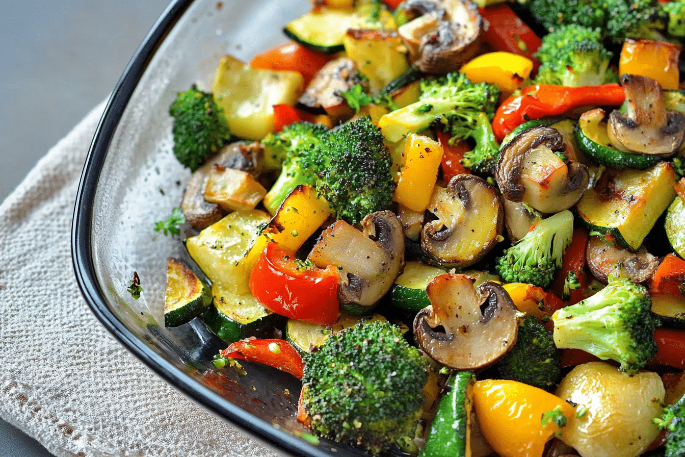 Baked Zucchini & Veggies