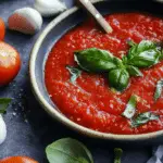 Fresh Tomato Sauce with Basil and Garlic