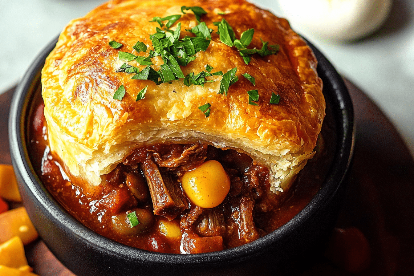 Short Rib Chili Pot Pie