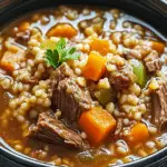 Slow Cooker Beef Barley Soup