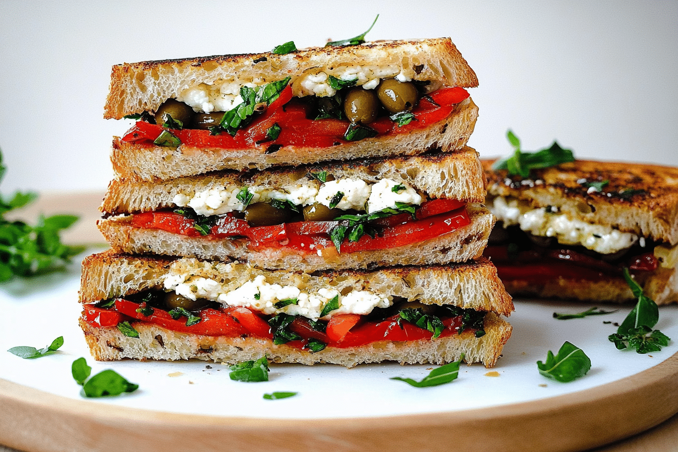 Olive Tapenade & Goat Cheese Sandwich