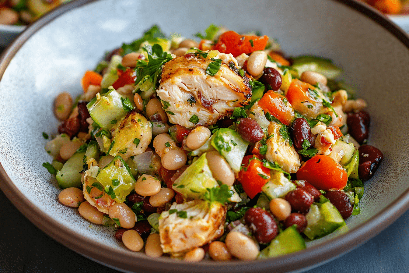 Dense Bean Chicken Salad