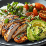 Spicy Chicken Avocado Bowl