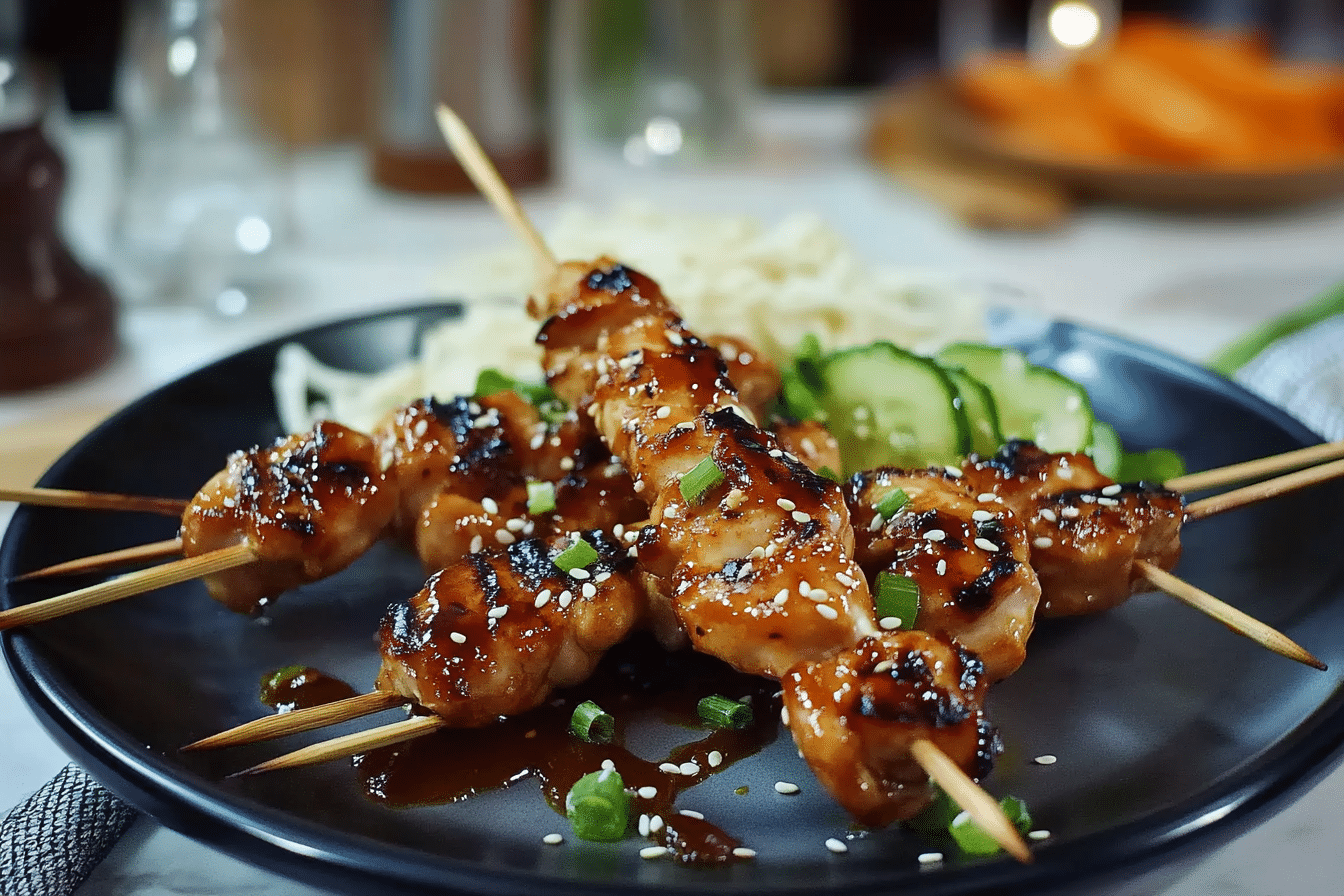 Grilled Sesame Chicken Skewers