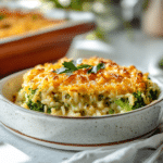 Cheesy Broccoli Rice Casserole