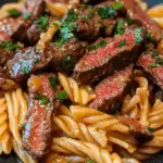 Garlic Butter Steak Pasta