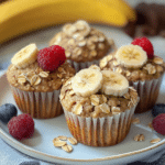 Healthy Banana Oat Muffins