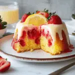 Strawberry Lemonade Poke Cake