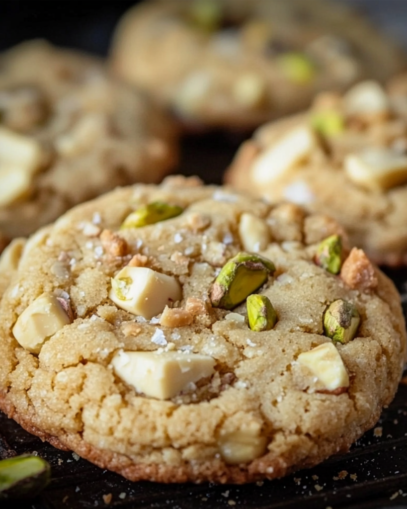 White Chocolate Pistachio Cookies