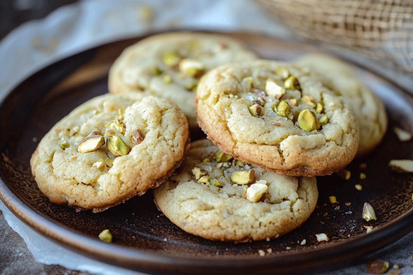 White Chocolate Pistachio Cookies