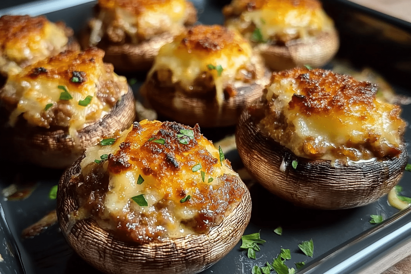 Low-Carb Stuffed Mushrooms