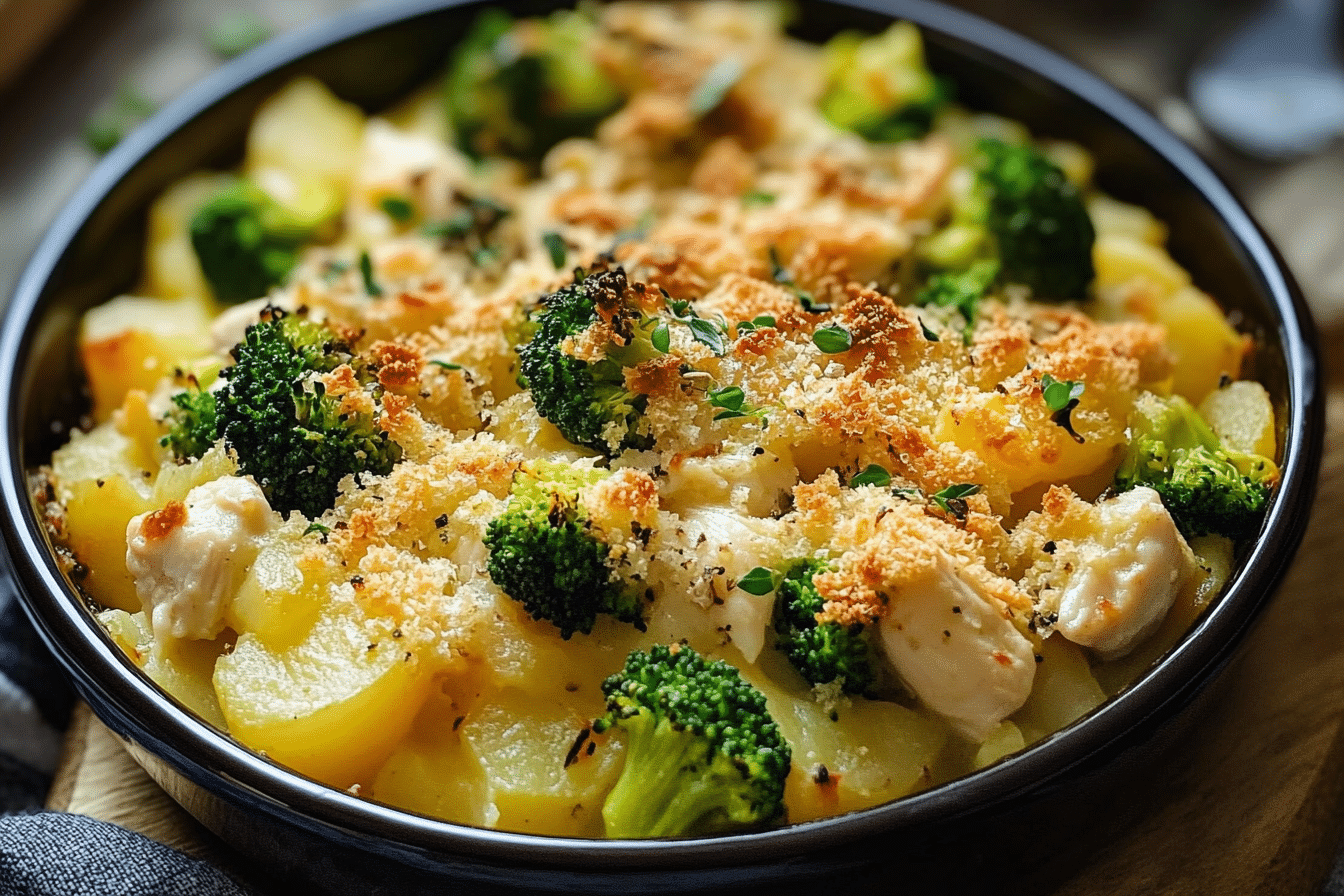 Baked Potato Chicken Broccoli Casserole