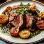 Oven-Roasted Lamb Shoulder with Herb Sauce