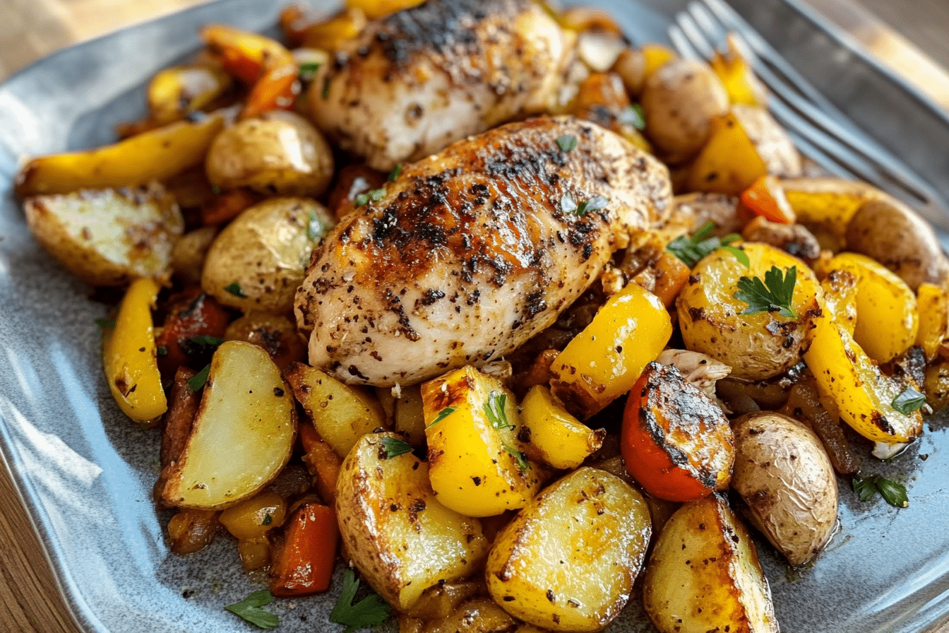 Chicken Sausage Peppers & Potatoes