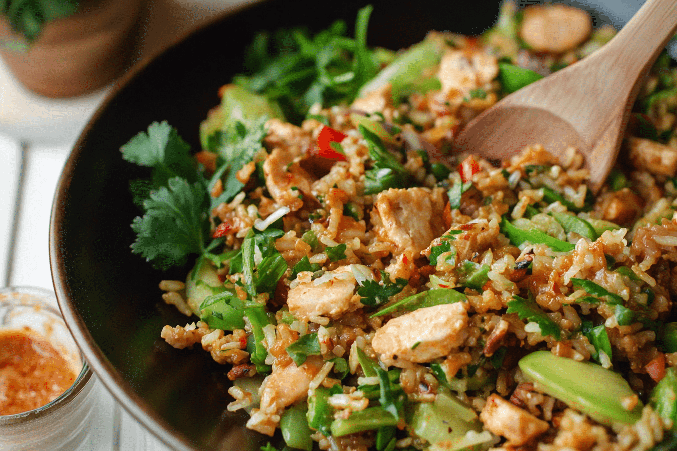 Satay Crispy Rice Bowl