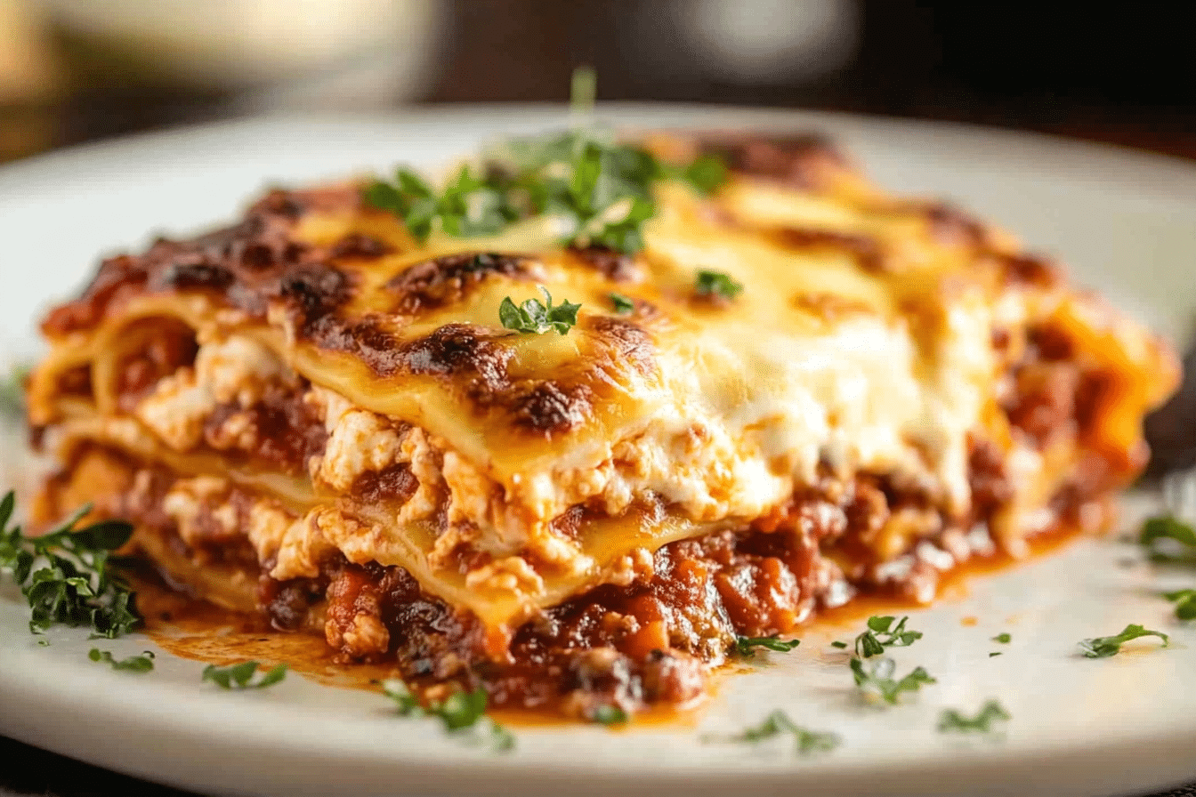 Cheesy Saucy Lasagna