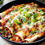 Vegetarian Bean and Cheese Enchiladas