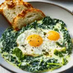 Creamy Spinach and Eggs