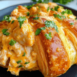 Buffalo Chicken Dip Croissants