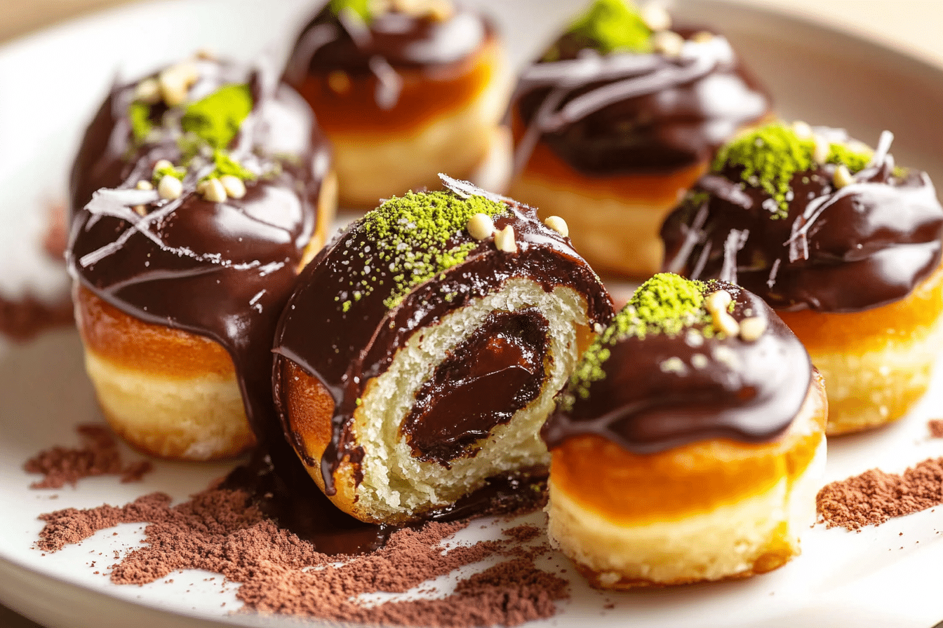 Dubai Chocolate Donut Rolls