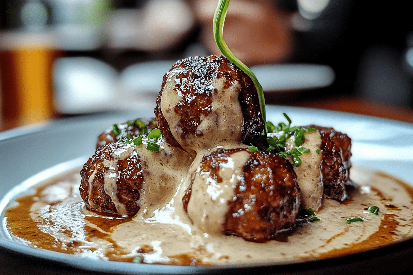 Swedish Meatballs with Creamy Gravy