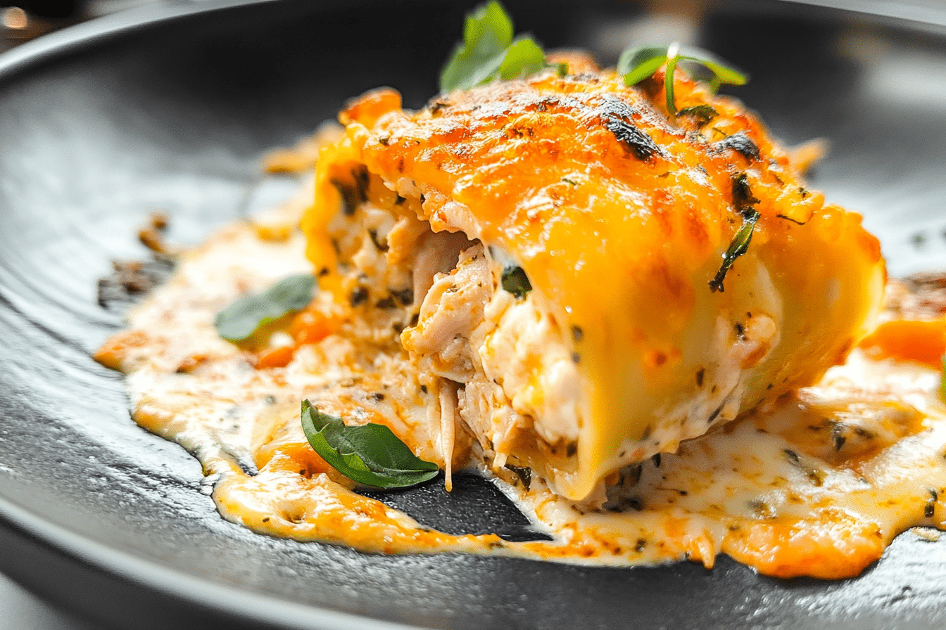Cajun Chicken Lasagna Roll Ups