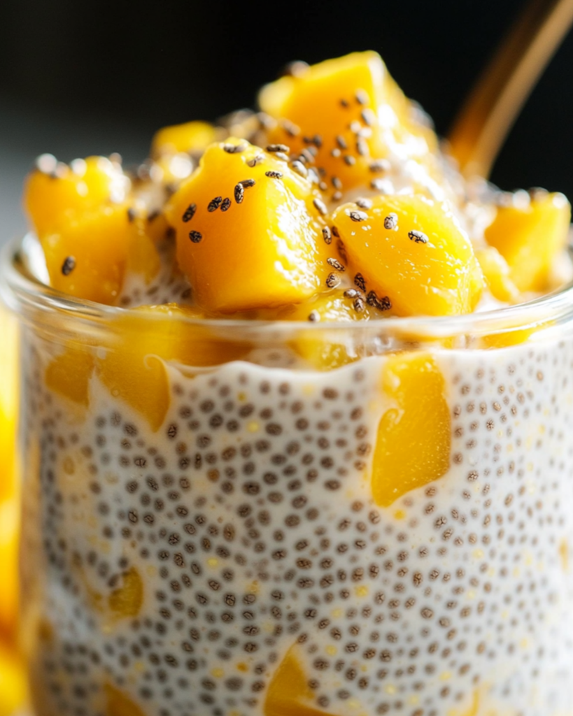 Mango Coconut Chia Pudding