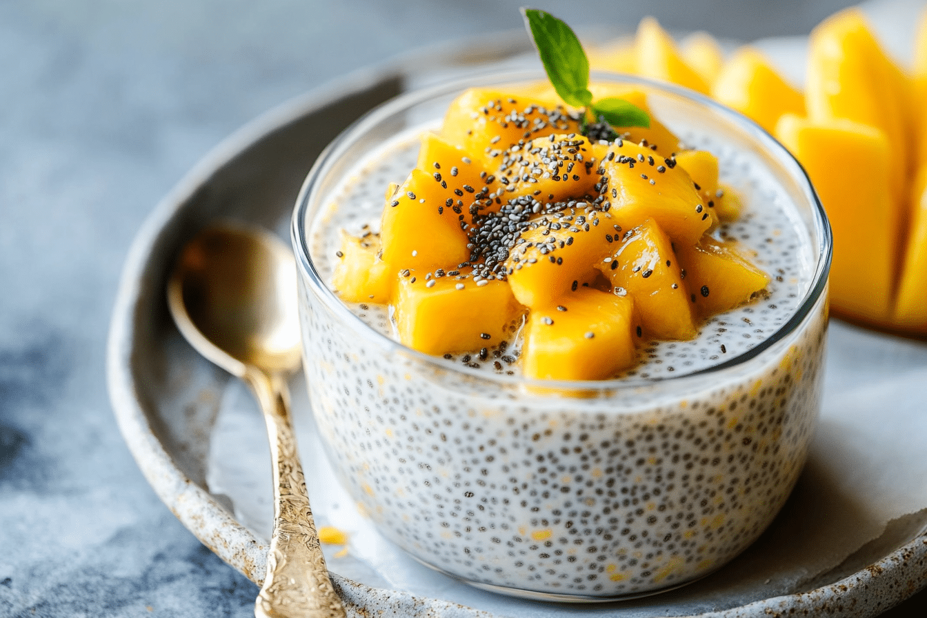 Mango Coconut Chia Pudding